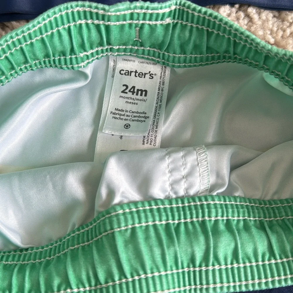 Carters toddler boy swim suit, size 24 months